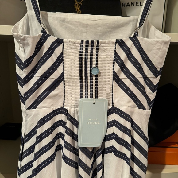 NWT Hill House Home - The Margot Dress - Navy Stripe - XS - Picture 9 of 12